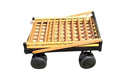 עגלול עץ מתקפל 4X2 - טבעי