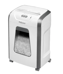 מגרסת נייר משרדית 19 ליטר 15 דף Fellowes 15C לבנה 