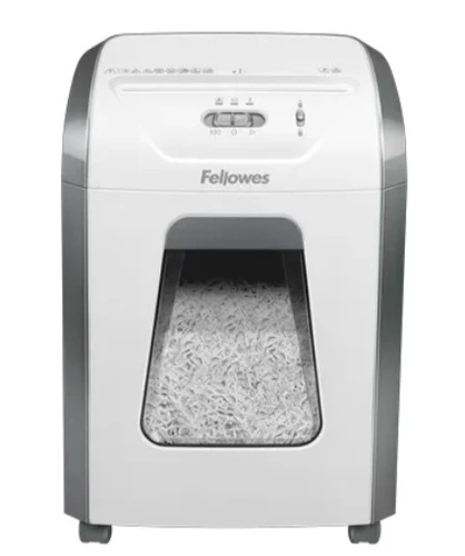 מגרסת נייר משרדית 19 ליטר 15 דף Fellowes 15C לבנה 