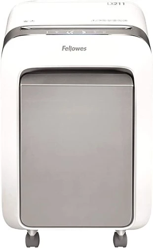 מגרסת נייר משרדית 23 ליטר 15 דף Fellowes LX211 לבנה 