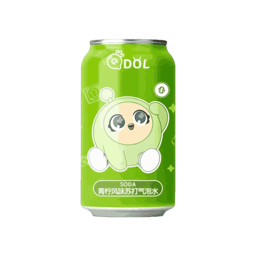QDOL - משקה מוגז בטעם ליים 330 מ