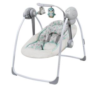 נדנדה חשמלית מתקפלת לתינוק מופעלת ע