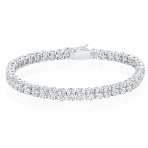 צמיד טניס יהלומים אובליים 12.20CT זהב 14K