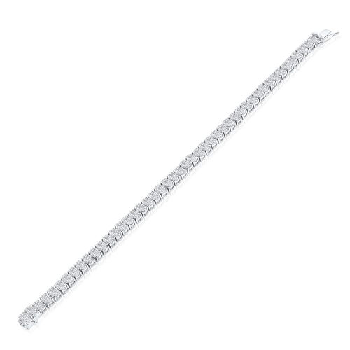 צמיד טניס יהלומים אובליים 12.20CT זהב 14K
