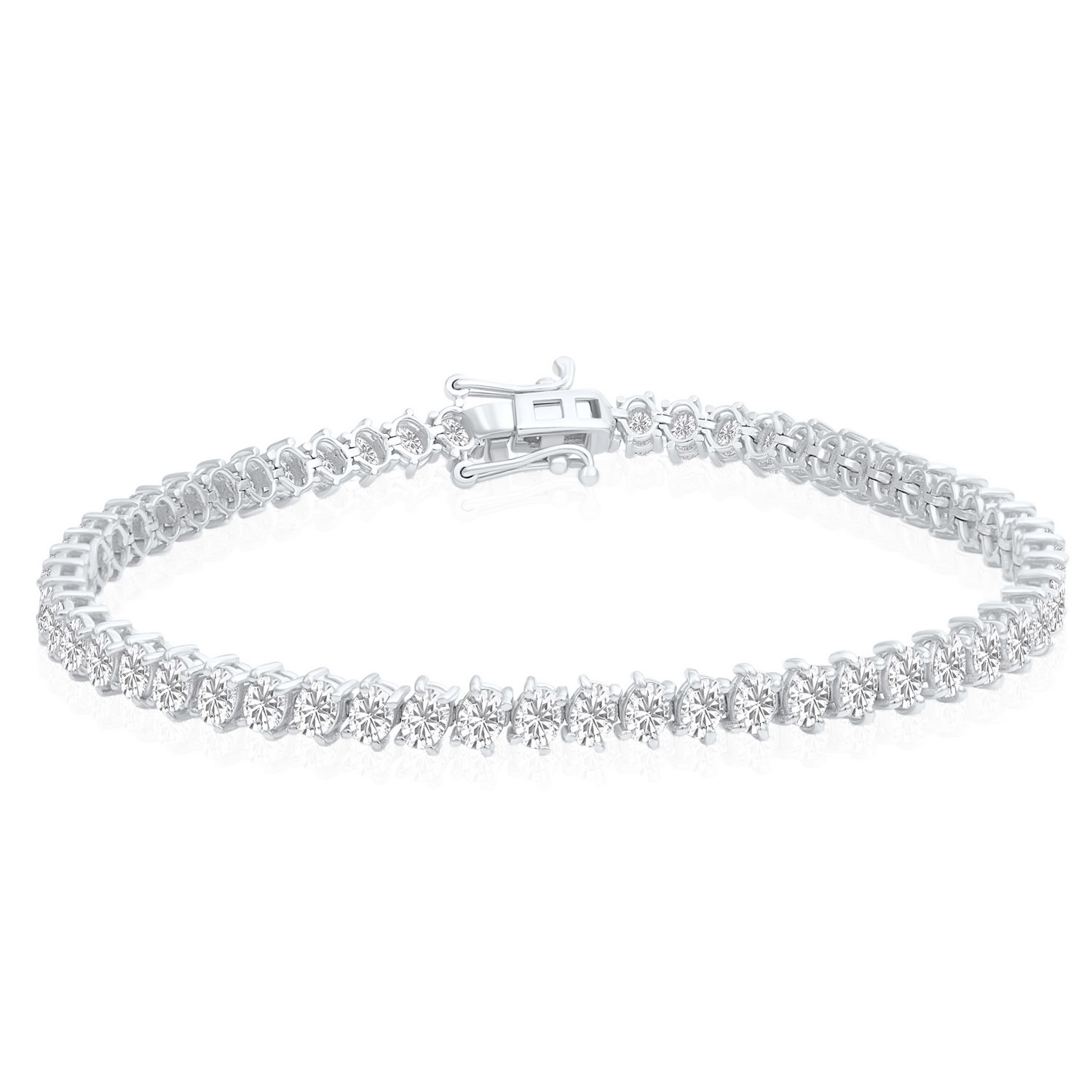 צמיד טניס יהלומים אובליים 5.70CT זהב 14K