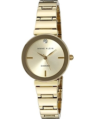 Anne Klein AK/2434CHGB נשים עם שיבוץ יהלום