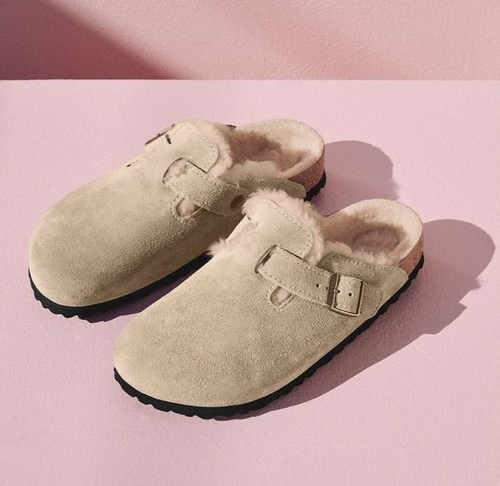 כפכף BIRKENSTOCK BOSTON אפור מידות 36-41 לנשים