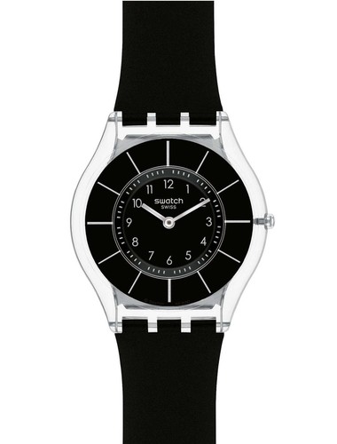 Swatch SS08K103 סקין דק מאוד BLACK CLASSINESS מלאי קטן מהרו להזמין