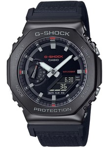 CASIO GM-2100CB-1A רצועת בד קרבון מתכתי חדש