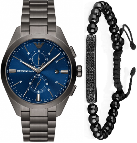 שעון ארמני EMPORIO Armani AR11481 סט צמיד מתנה לגברים