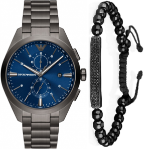 שעון ארמני EMPORIO Armani AR11481 סט צמיד מתנה לגברים
