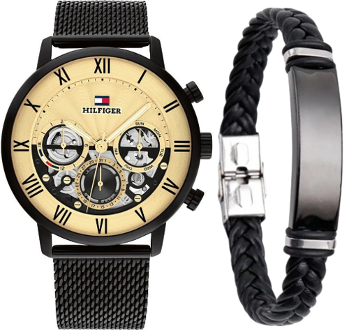 טומי הילפיגר Tommy Hilfiger 1710568 סט צמיד מתנה גברים