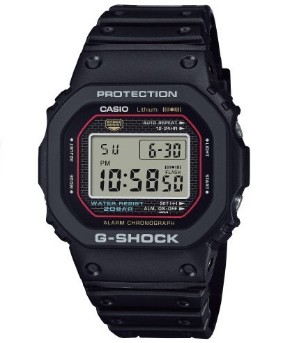 CASIO DW-5000R-1A Re-creating the original design of the first G-SHOCK