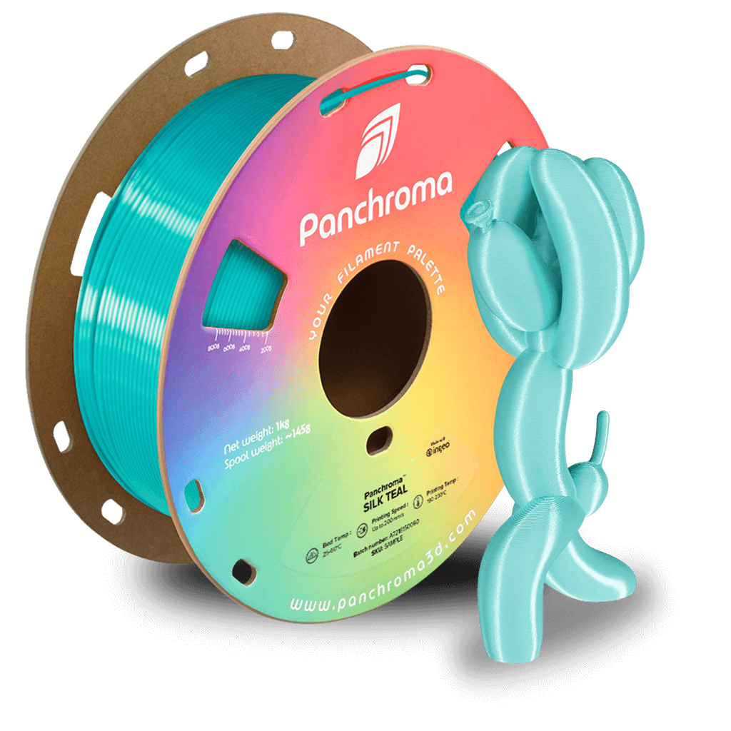 פילמנט משי טורקיז 1 ק"ג 1.75 מ"מ-  Panchroma Silk PLA Teal (PolyLite Silk)