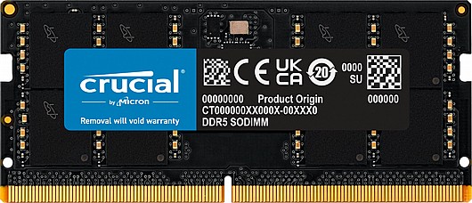 זיכרון למחשב נייד CRUCIAL SODIMM 32GB DDR5 5600MHZ 1.1V 