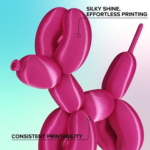 פילמנט משי ורוד מג'נטה 1 ק
