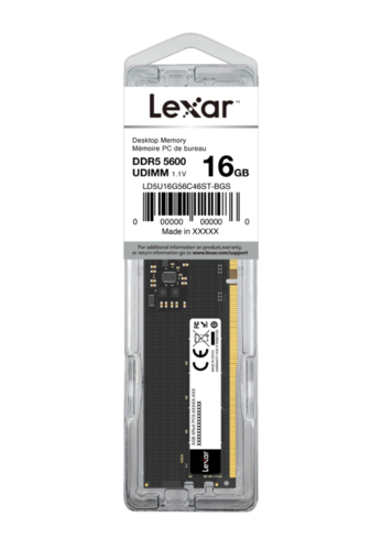 שדרוג זיכרון למחשב Lexar 16GB DDR5 במהירות 5600MHz