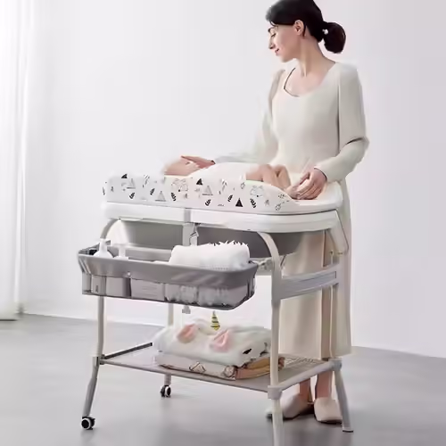 אמבטיה מתקפלת + משטח החתלה
