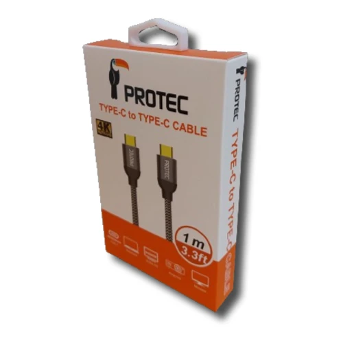 כבל טייפ סי לטייפ סי PROTEC DM-263 1M 