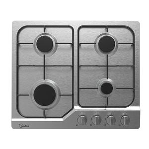 כיריים גז 60 ס"מ 4 להבות צבע נירוסטה MIDEA דגם (60SJ401(SS
