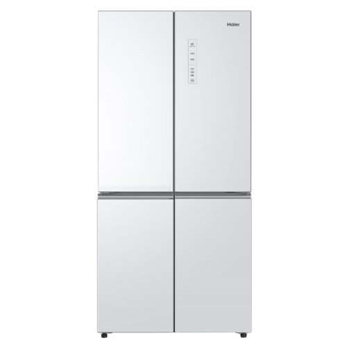 מקרר 4 דלתות Haier Open Space Inverter HRF7100FW- זכוכית לבנה כולל פיקוד שבת מובנה נפח 640 ליטר  רוחב: 91 ס