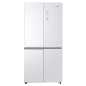 מקרר 4 דלתות Haier Open Space Inverter HRF7100FW- זכוכית לבנה כולל פיקוד שבת מובנה נפח 640 ליטר  רוחב: 91 ס"מ