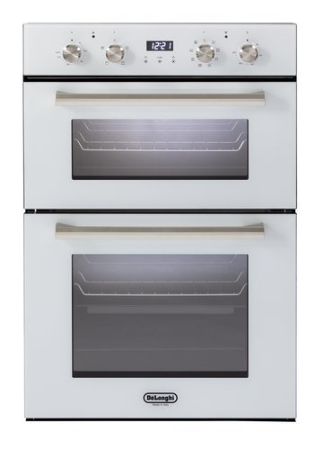 תנור בנוי דו־תאי DeLonghi דגם DBIS87EDW צבע לבן, רוחב 60 ס