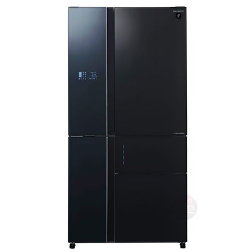 מקרר 5 דלתות 668 ליטר חברת Sharp דגם SJ-R9731BL-זכוכית שחורה  מהדרין אישור צומת מצב שבת רוחב: 90.8 ס״מ