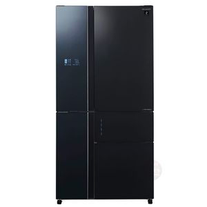 מקרר 5 דלתות 668 ליטר חברת Sharp דגם SJ-R9731BL-זכוכית שחורה  מהדרין אישור צומת מצב שבת רוחב: 90.8 ס״מ