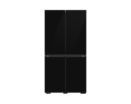 מקרר 4 דלתות בנפח 636 ליטר של חברת Samsung מסדרת BESPOKE דגם RF70DB9125BK-שחור זכוכית רוחב: 92 ס