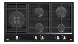כיריים גז מזכוכית 90 ס"מ של חברת Teka דגם GZC95320XB עם פונקציית ExactFlame