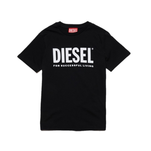 חולצה DIESEL מידה 6 לילדים בגוון שחור עם לוגו