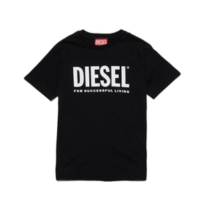חולצה DIESEL מידה 6 לילדים בגוון שחור עם לוגו