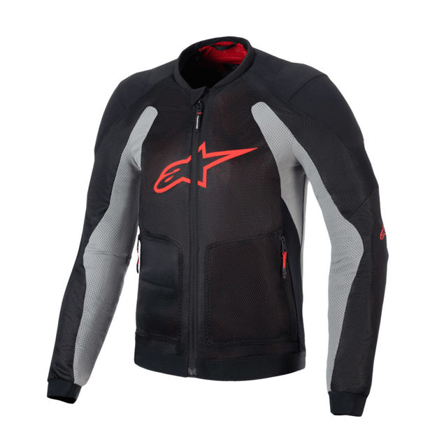 מעיל קיץ מאוורר ALPINESTARS TROOP AIR צבע שחור\אפור\אדום
