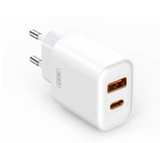 ראש טעינה כפול מהיר – XO USBA-18W / USBC-20W (CE12)