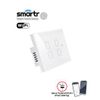 מפסק תאורה לבן 3 מתגים+מאסטר TOUCH WIFI