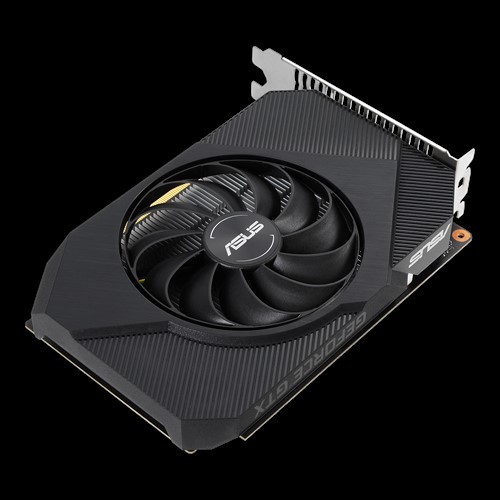 כרטיס גרפי GTX1650 Phoenix של ASUS, זיכרון 4GB GDDR6, ממשק 128‑bit, חיבור חשמל 6‑Pin