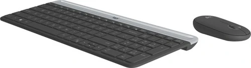 סט מקלדת ועכבר אלחוטי דק Logitech MK470 Slim צבע אפור שחור
