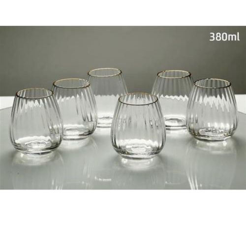 סט 6 כוסות שתייה 380 מיל