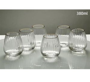 סט 6 כוסות שתייה 380 מיל
