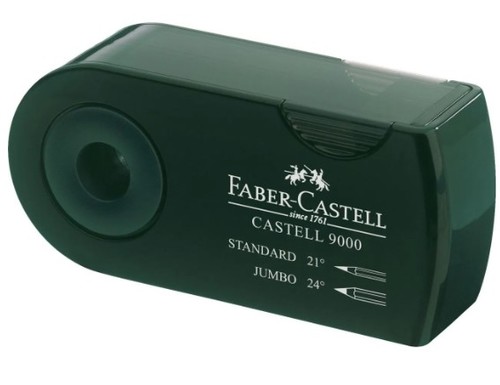 מחדד 2 חורים CASTEL 9000, צבע ירוק