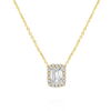 שרשרת ותליון רדיאנט יהלומים 1.18CT זהב 14K