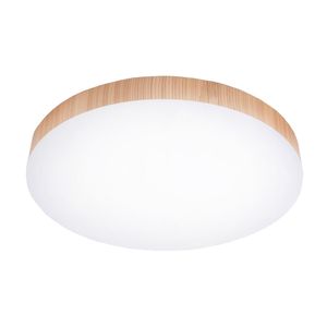 תאורה צמוד תקרה לד 60W לוטוס דמוי עץ חלבי פלפון CCT