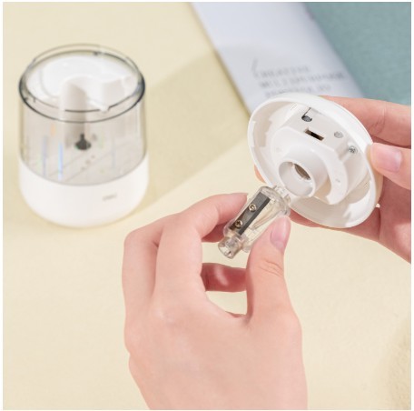 מחדד חשמלי (על סוללות)   ELECTRIC PENCIL SHARPENER , לבן