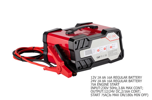מטען מצברים  אוטומטי מלא 2A/8A/16A 12V/24V