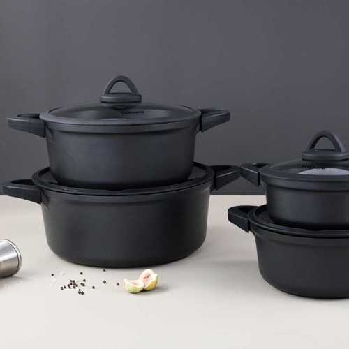 סט סירים 8 חלקים - 20/24/28/32 ס