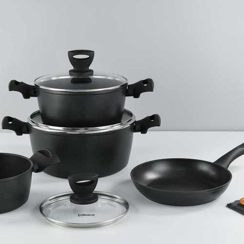 סט סירים 7 חלקים 18/22/26 ס