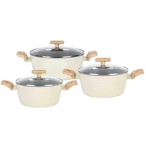 סט סירים 6 חלקים - 20/24/28 ס