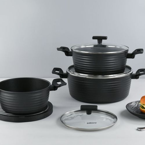 סט סירים 6 חלקים - 20/24/28 ס