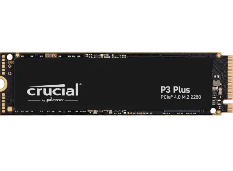 דיסק קשיח CRUCIAL 500GB P3 NVME PCIe Gen3 / Read 3500MB/s Write 1900MB/s
